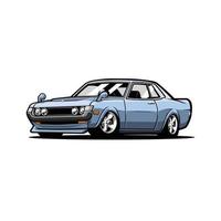 premie klassisk japansk jdm sport bil vektor illustration. bäst för jdm entusiast tshirt och klistermärke design begrepp