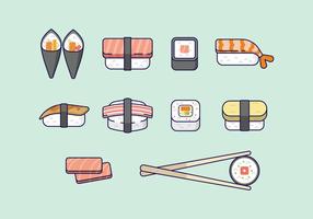 Kostenlose Sushi Icons vektor