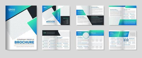 Business-Broschürenvorlage mit minimalistischem Booklet-Design für den Agentur-Pro-Download vektor