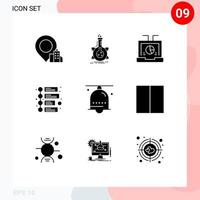9 kreativ ikoner modern tecken och symboler av klocka tidslinje företag marknadsföring seo redigerbar vektor design element
