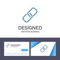 kreativ företag kort och logotyp mall klämma papper stift metall vektor illustration