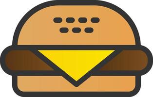 Hamburger-Vektor-Icon-Design vektor