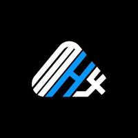 mhx brev logotyp kreativ design med vektor grafisk, mhx enkel och modern logotyp.