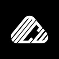 mcw brev logotyp kreativ design med vektor grafisk, mcw enkel och modern logotyp.