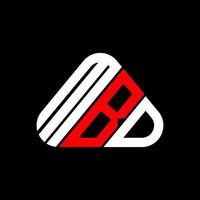 mbd brev logotyp kreativ design med vektor grafisk, mbd enkel och modern logotyp.