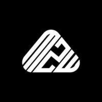mzw Brief Logo kreatives Design mit Vektorgrafik, mzw einfaches und modernes Logo. vektor