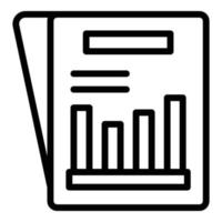 Schema Papier Symbol Umriss Vektor. Mannschaftsentscheidung vektor