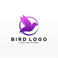 abstrakte Vogel-Logo-Design-Vektor-Vorlage. kreative taube logo business technologie konzept symbol symbol. vektor