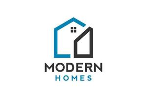 Logo-Design von o in Vektor für Bau, Haus, Immobilien, Gebäude, Eigentum. minimale fantastische trendige professionelle logo-design-vorlage.