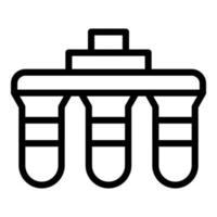 Osmoseanlage Symbol Umrissvektor. Wasserfilter vektor