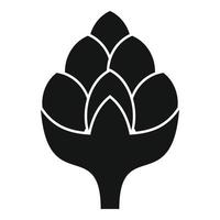 Blatt Artischocke Symbol einfacher Vektor. Nahrungspflanze vektor