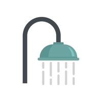 rum service dusch ikon platt isolerat vektor