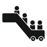 passagerare trappa vagn ikon enkel vektor. flygplan resa vektor