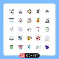 25 kreativ ikoner modern tecken och symboler av lampa ljus emotionell lykta dryck redigerbar vektor design element