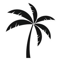 Hawaii-Palme-Symbol einfacher Vektor. Sommerbaum vektor