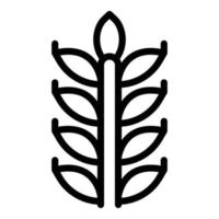 Symbol Umrissvektor für Weizenpflanzen. deutschland bayerisch vektor
