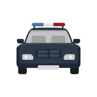Polizeiauto Symbol flach isoliert Vektor