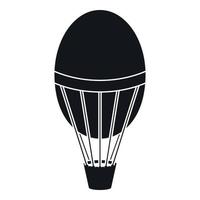 Heißluftballon-Symbol, einfacher Stil vektor