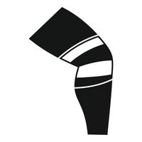 Kniebandage Symbol einfacher Vektor. Verletzung Unfall vektor