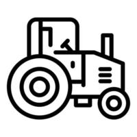 Belarus-Traktor-Symbol-Umrissvektor. Reiseland vektor