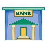 Banksymbol, Cartoon-Stil vektor