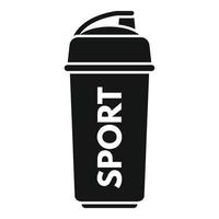 Protein-Energie-Symbol einfacher Vektor. Sporternährung vektor