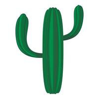 große Kaktus-Ikone, Cartoon-Stil vektor