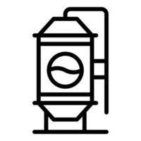 Brauerei-Tank-Symbol-Umrissvektor. Brauerei vektor
