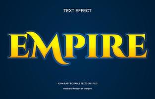 Empire-Texteffekt-Grafikstil-Panel vektor