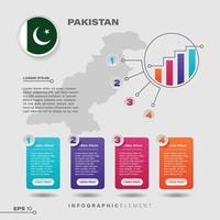 pakistan Diagram infographic element vektor