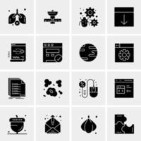 16 universelle Business-Icons Vektor kreative Icon-Illustration zur Verwendung in Web- und Mobilprojekten