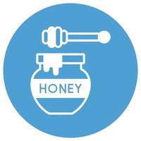 Honigglas, das leicht geändert oder bearbeitet werden kann vektor