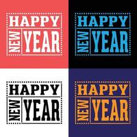 Lycklig ny år typografi t skjorta design för Allt tid , ny år t skjorta, ny år typografi vektor