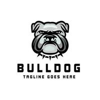 Bulldogge-Kopf-Tier-Logo vektor