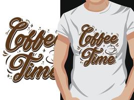 Kaffee-T-Shirt-Design vektor