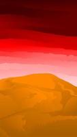 Wüstenvektorillustration des roten Himmels. Wüstenwolkenvektor für Grafik, Tapete, Ressourcen, Geschäft, Design oder Dekoration. vertikale Wüste und Wolkengebilde des roten Himmels vektor