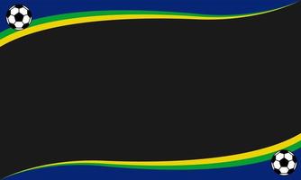 Vektorhintergrund der brasilianischen Flagge. gelbe, blaue und grüne Streifen. geeignet für Design-Hintergrund. Schrift kann hinzugefügt werden vektor