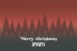 glad jul och Lycklig ny år 2023 modern bakgrund vektor