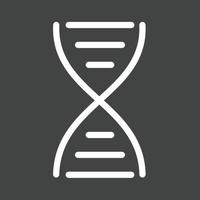 DNA-Strukturlinie invertiertes Symbol vektor