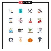 16 kreative Symbole moderne Zeichen und Symbole der Aktiendatenbank Hemd tragen Mode editierbares Paket kreativer Vektordesign-Elemente vektor