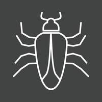 insekt ii linje omvänd ikon vektor
