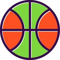 Basketball-Ball-Vektor-Icon-Design vektor