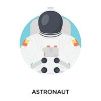 trendige astronautenkonzepte vektor