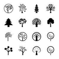 Sammlung von Ökologie-Glyphen-Symbolen vektor