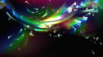 regnbåge kristall ljus, prisma blossa reflexion lins vektor