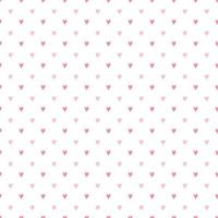 niedliche nahtlose handgezeichnete muster. stilvolle moderne Vektormuster mit rosa Herzen. lustiger sich wiederholender rosa Druck für Kinder vektor