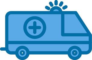 Krankenwagen-Vektor-Icon-Design vektor