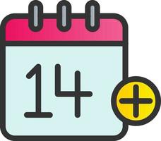 kalender dag vektor ikon design