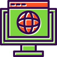 webb browser vektor ikon design