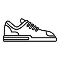 Fitness-Sneaker-Symbol Umrissvektor. Sportschuh vektor